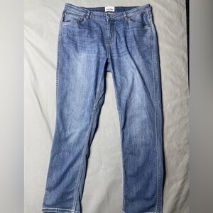 DUER Jeans Men's Sz 33X30 Blue Relaxed Taper Fit Stretch Denim Faded Style